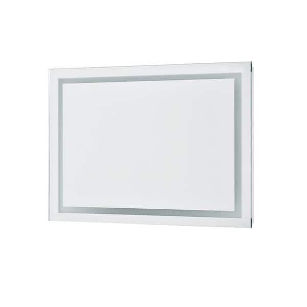 Unbranded 24 in. W x 32 in. H Rectangular Frameless Anti-Fog Ceiling Wall Bathroom Vanity Mirror in Natural