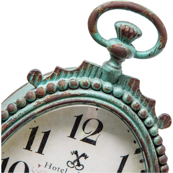 Rustic Home Decor Vintage Cupid - Battery Operated Rustic Mantel Clock ...