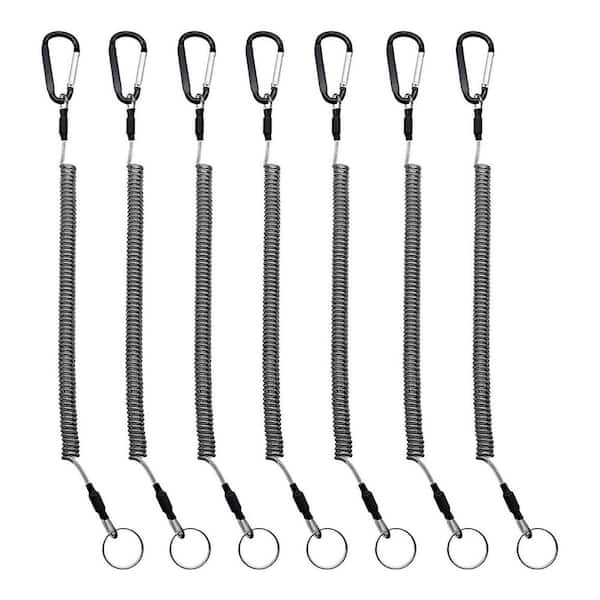 Heavy Duty Series 3 ft. Self Retracting Lifeline with Carabiner for Pliers, Boating and Multi-Purpose Tools-7 Pack