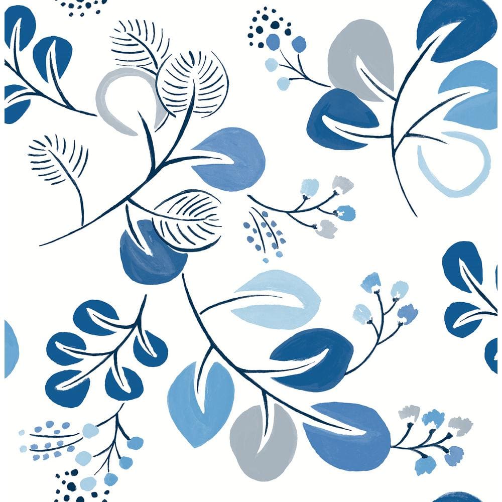 Blue Roux Peel and Stick Wallpaper