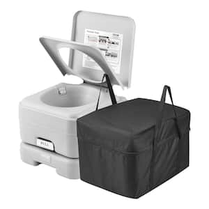 Portable Toilet for Camping Porta Potty with 3.2 Gal. Waste Tank and 3.2 Gal. Flush Tank Non- Electric Waterless Toilet