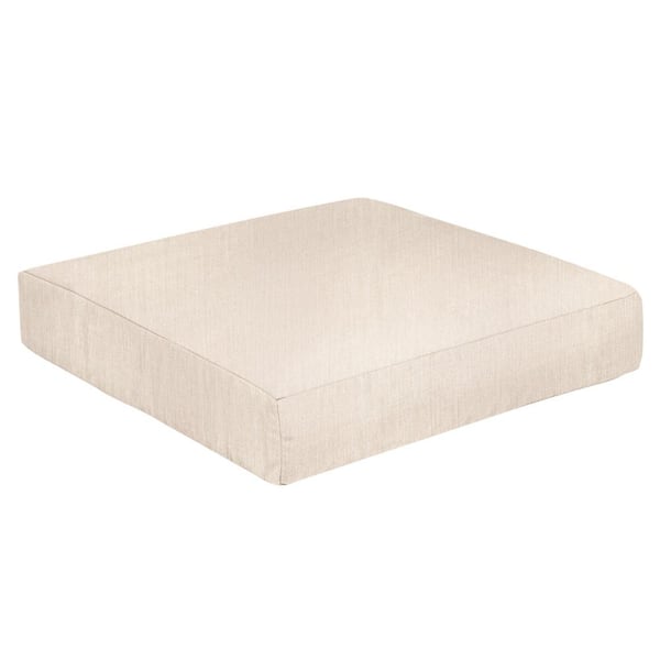 SORRA HOME Sunbrella Cast Pumice Rectangle Outdoor Seat Cushion