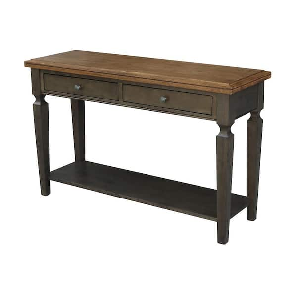 hickory console table