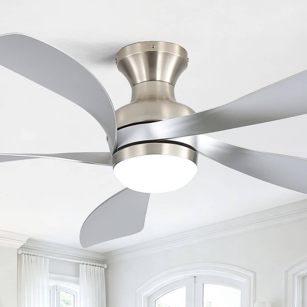 Sofucor 52 in. Outdoor/Indoor Standard Flush Mount Nickel LED