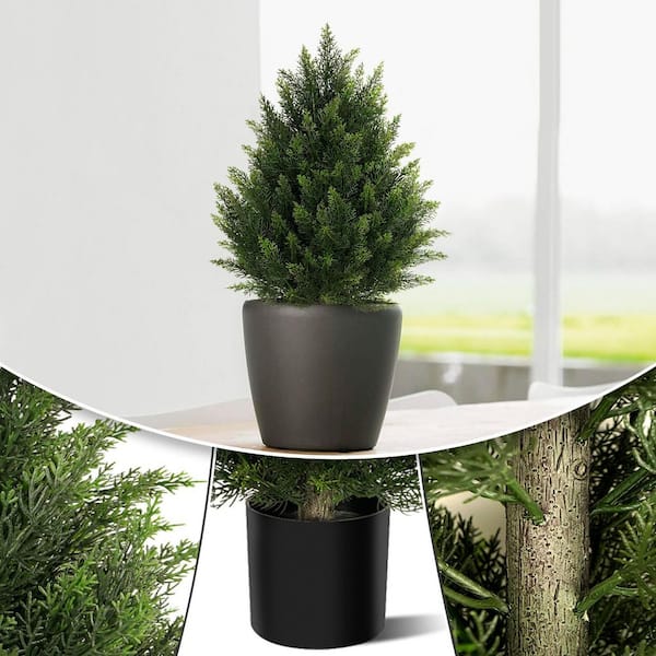 Vitalismo 2 ft. Artificial Cedar Topiary Trees Indoor