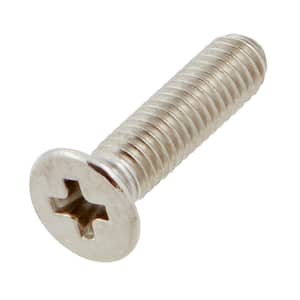 M3-0.5x12mm Stainless Steel Flat Head Phillips Drive Machine Screw 2-Pieces