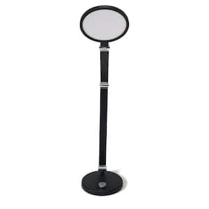 30.5 in. White/Black LED Desk Lamp with Dimmer Function