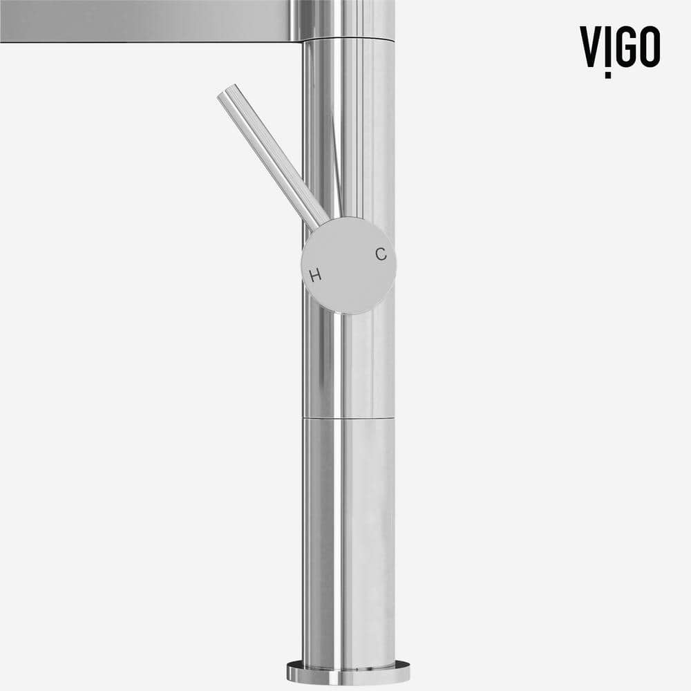 Edison Pro 20" Chrome Single Handle Pull-Down Kitchen Faucet