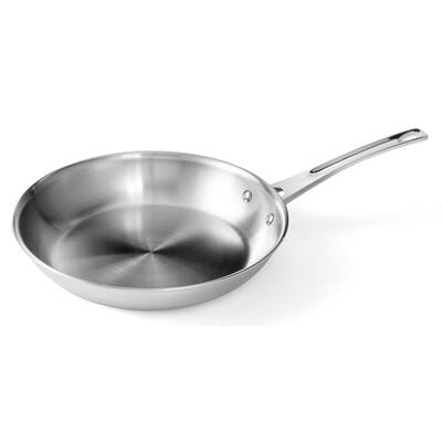 Professional Series 10 in. Stainless Steel Earth Frying Pan 100% PTFE-Free Restaurant Edition