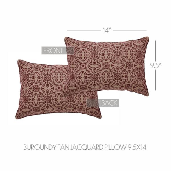 Brown Taupe White Jacquard Leaf Decorative Throw Pillow Cover