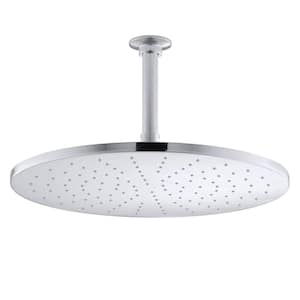 1-Spray Patterns 14 in. Ceiling Mount Contemporary Round Rain Fixed Shower Head in Polished Chrome