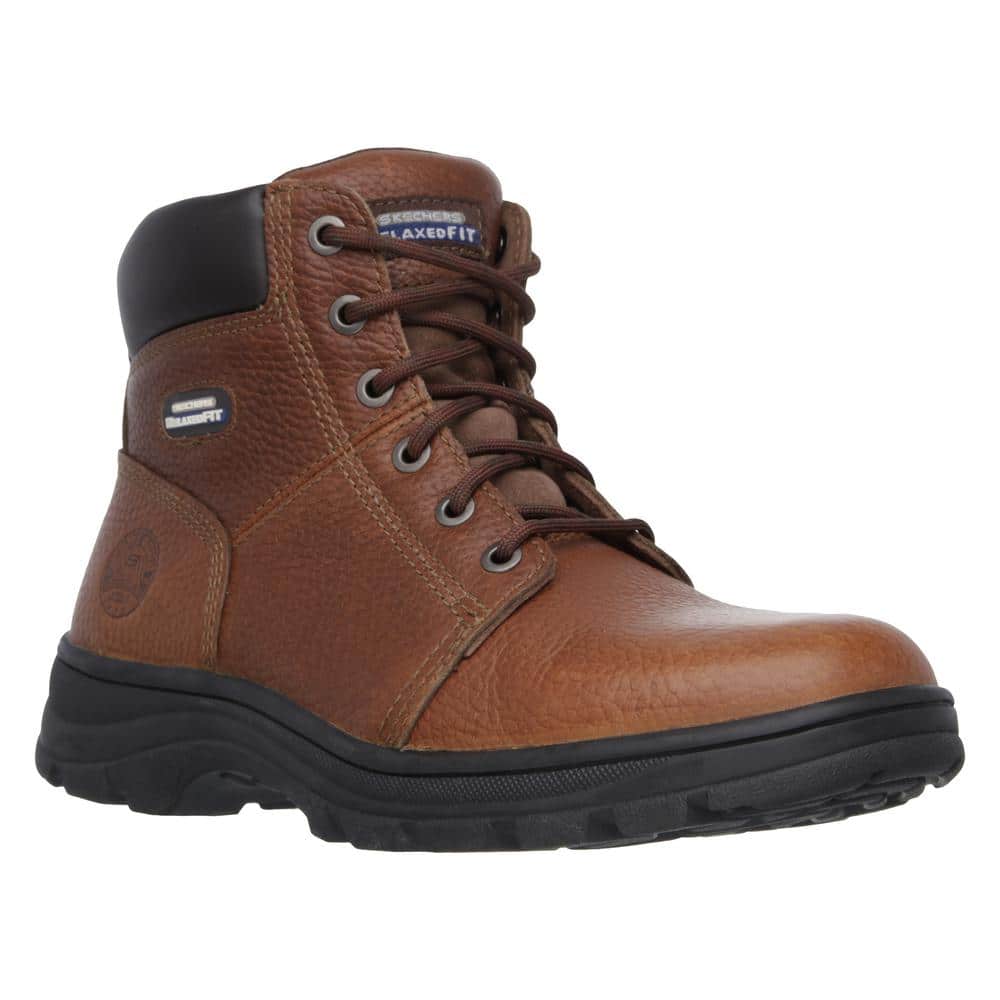 Work Boots - Soft Toe - Brown Size 