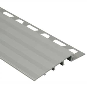 Reno-Ramp Satin Anodized Aluminum 1/4 in. x 8 ft. 2-1/2 in. Metal Reducer Tile Edging Trim