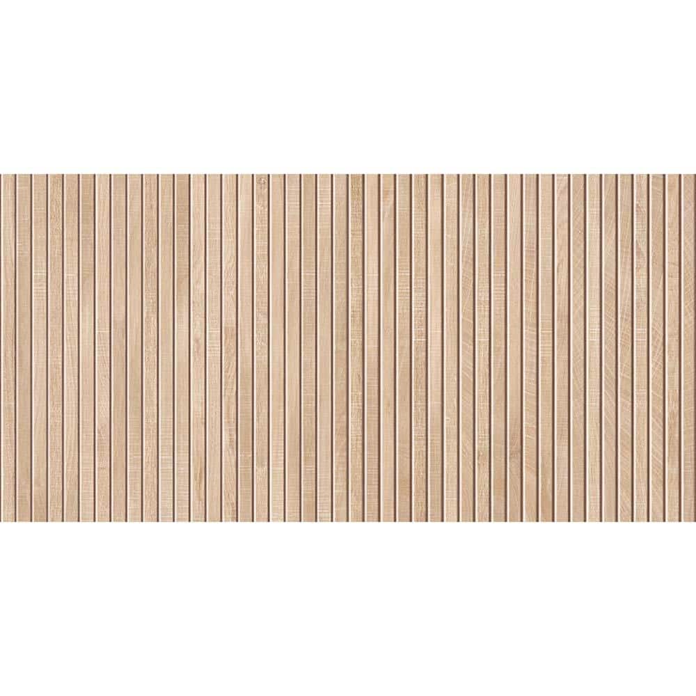Large Beige Rectangular Matte Porcelain Wall and Floor Tile