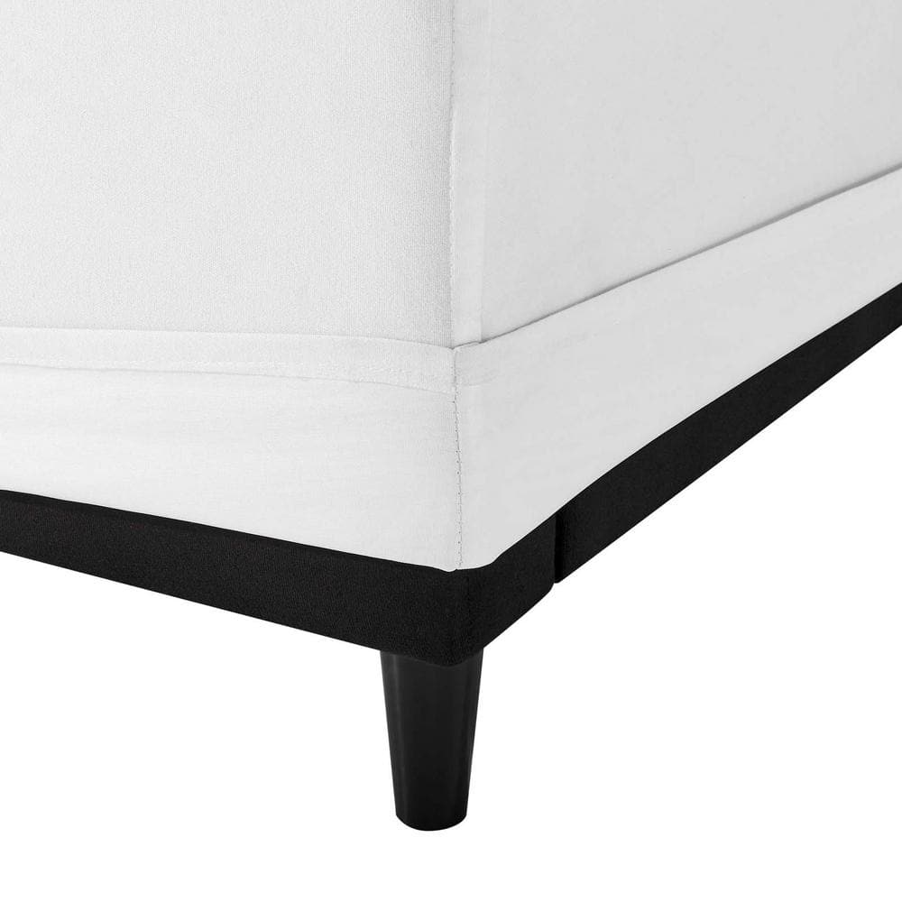 Avalon 75" White Slipcover Fabric Sofa with Dense Foam Padding