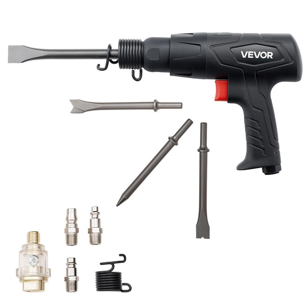 Air Hammer,2500-2700BPM Pneumatic Hammer with 2.76in. Stroke & 4PC6.7in. L Barrel Chisels,Pistol-Grip Compact Air Chisel price history on PriceWatchPro