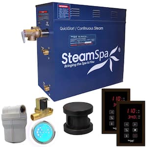 Royal 6kW QuickStart Steam Bath Generator Package with Built-In Auto Drain in Polished Oil Rubbed Bronze