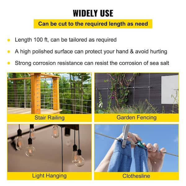 High Brightness Stainless Steel 316 Wire Rope Cable 1 - View #2