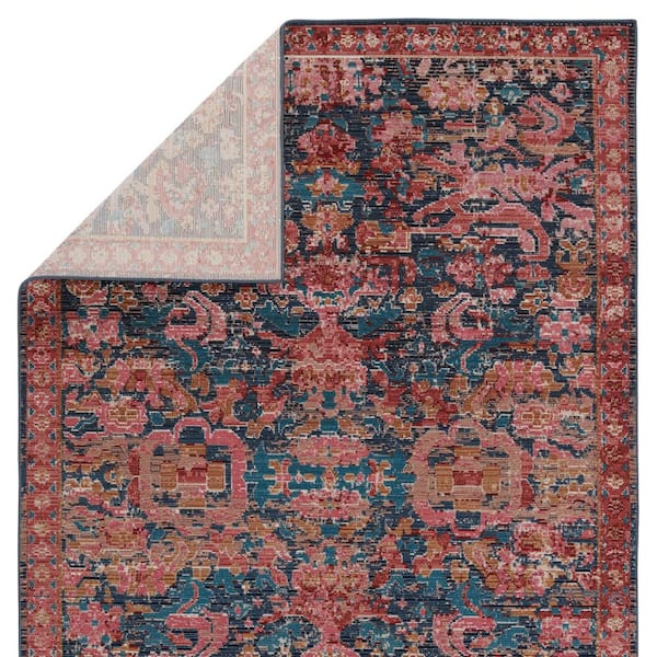 Swoon Pink/Blue 8 ft. X 10 ft. Oriental Rectangle Area Rug