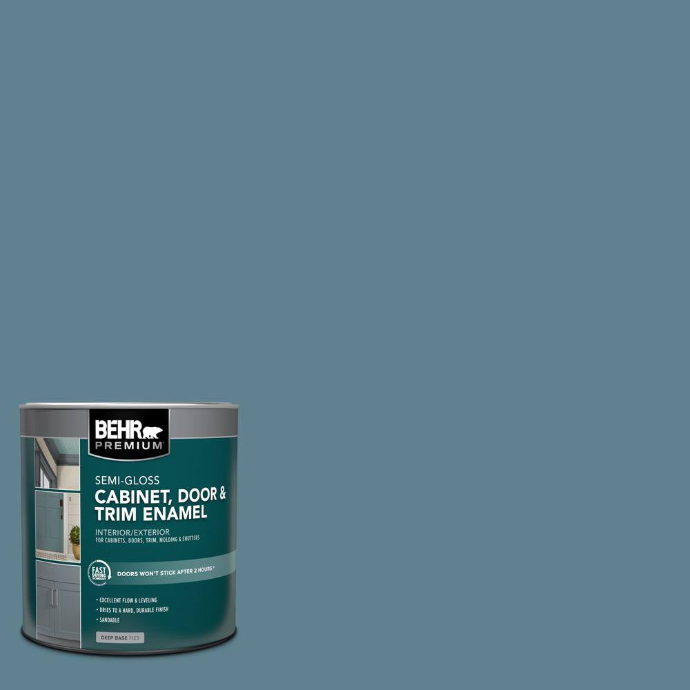 1 qt. #S470-5 Blueprint Semi-Gloss Enamel Interior/Exterior Cabinet, Door & Trim Paint price history on PriceWatchPro