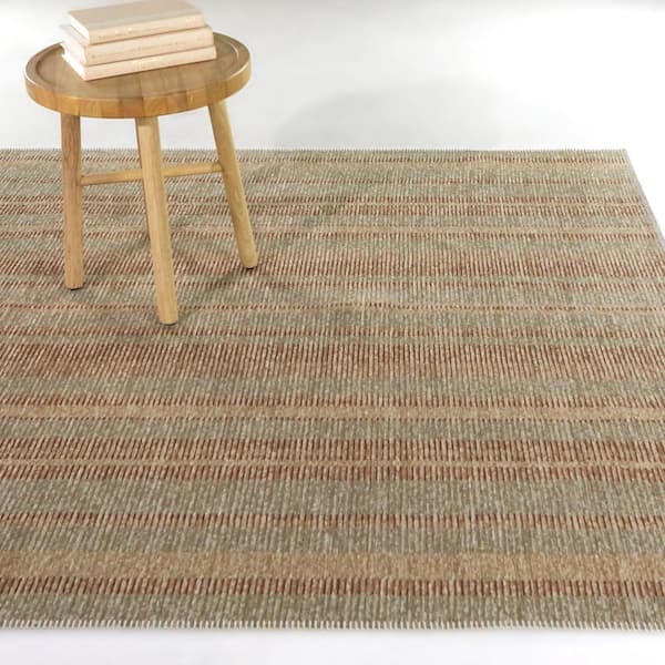 Chauncey Pink 8 ft. x 10 ft. Stripe Area Rug