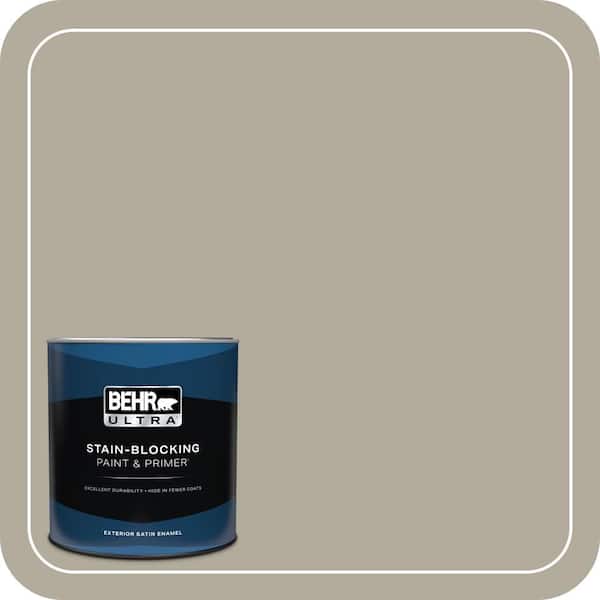 BEHR ULTRA 1 qt. #PPF-33 Terrace Taupe Satin Enamel Exterior Paint & Primer