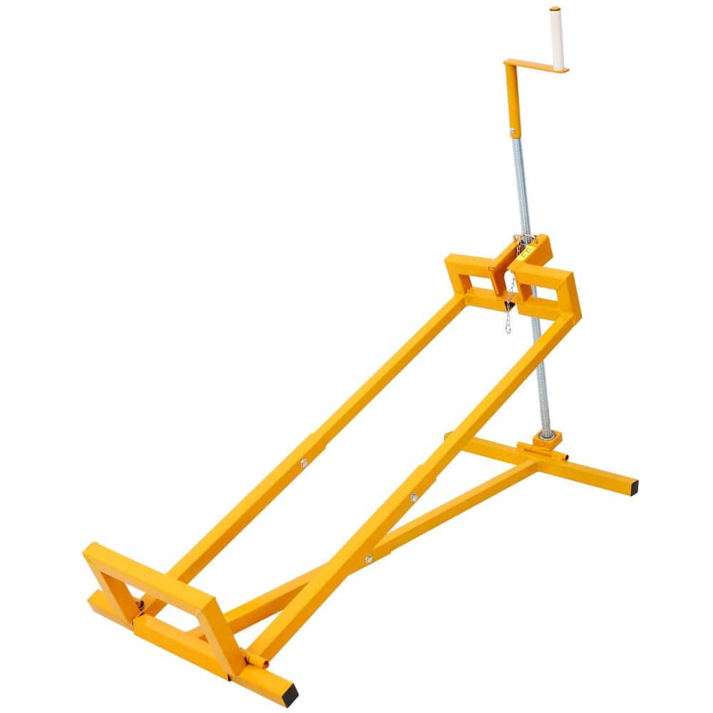 Lawn Mower Lift for Riding Tractors, 800 lbs Capacity with 45° Tilt, Heavy-Duty Steel, Yellow price history on PriceWatchPro