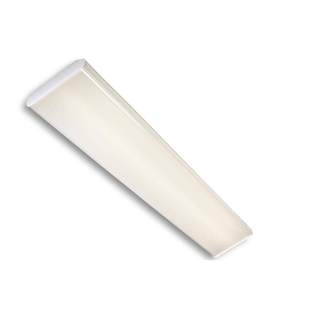 4 ft. 6293 Lumens 128-Watt Equivalent Integrated LED Dimmable White Diffused Lens Wraparound Light, 5000K Daylight price history on PriceWatchPro