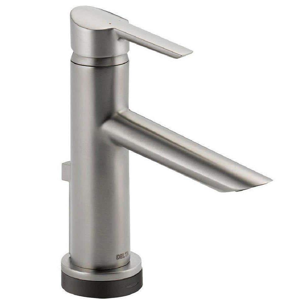 Delta Compel Single Hole Single Handle Bathroom Faucet With Touch O Xt