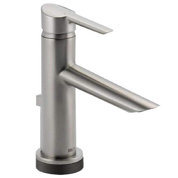 Delta Compel Single Hole Single-Handle Bathroom Faucet with Touch2O.xt Technology in Stainless