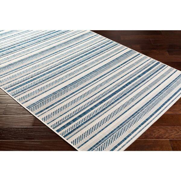 Llyr Denim 8 ft. 10 in. x 12 ft. Indoor/Outdoor Area Rug