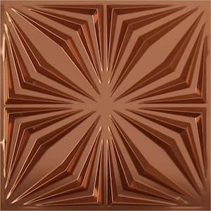 19 5/8 in. x 19 5/8 in. Asher EnduraWall Decorative 3D Wall Panel, Copper (12-Pack for 32.04 Sq. Ft.)