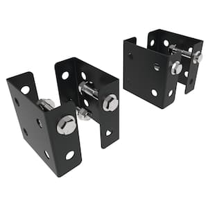 4 in. x 1.5 in. Painted Steel Connector with U-Shaped Plates, 4-Bolts, 8-Washers and 4-Nuts for Scaffold Bench (2-Pack)