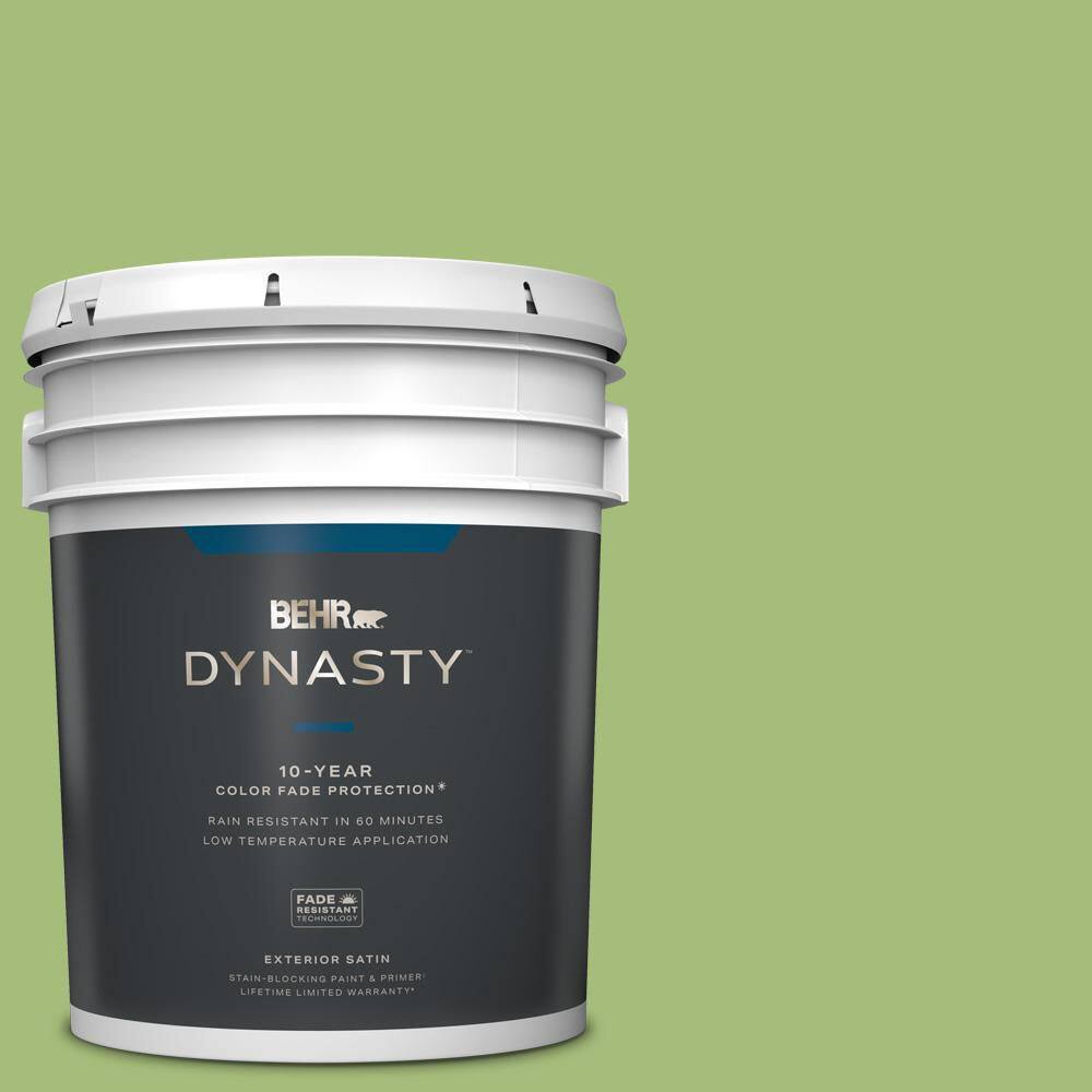 BEHR DYNASTY 5 gal. P3705 Lazy Caterpillar Satin Enamel Exterior