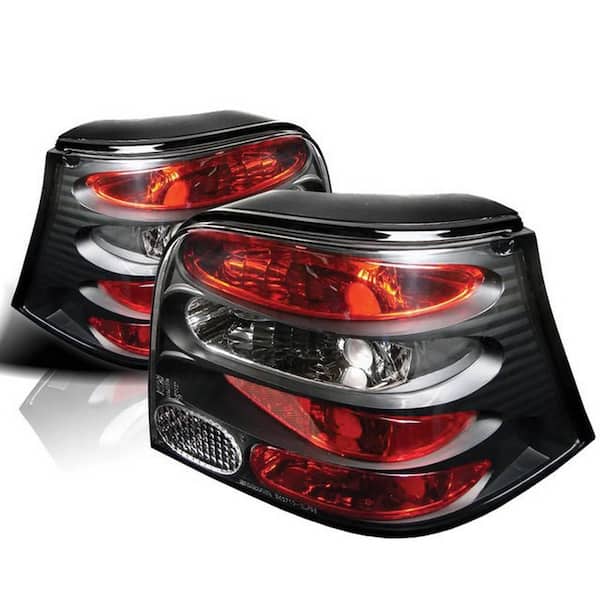 ㊺新品未使用　Spyder 00-06 Euro Tail Lights Blk Spyder Auto Volkswagen Golf 99-04 Euro Style Tail Lights - Black