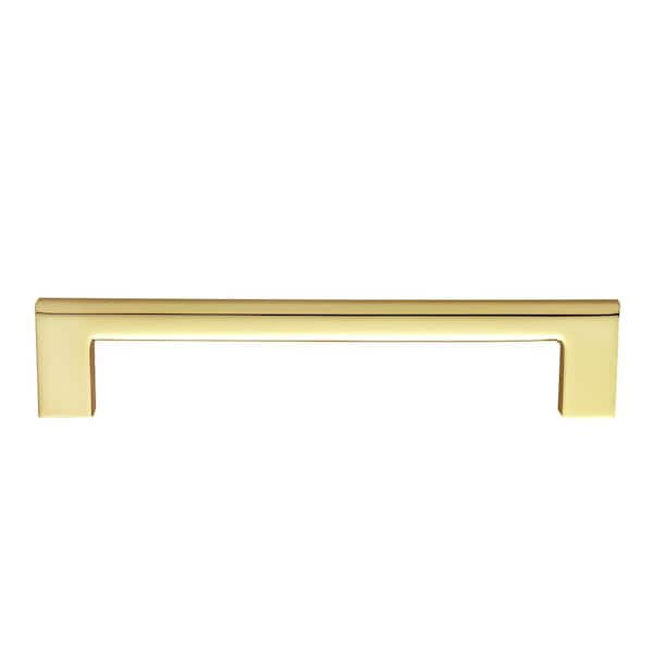 Vail 6 in. (152 mm) Center-to-Center Polished Gold Bar Pull