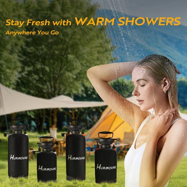 Phewnyzo Portable Camping Shower 2.1 Gallon 8L 10 Spray Modes