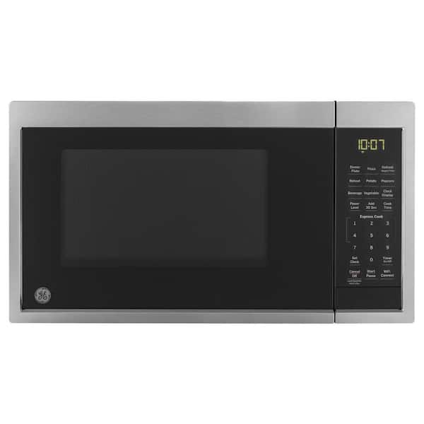 GE 0.9 cu. ft. Smart Countertop Microwave in Stainless Steel with Scan to Cook Technology