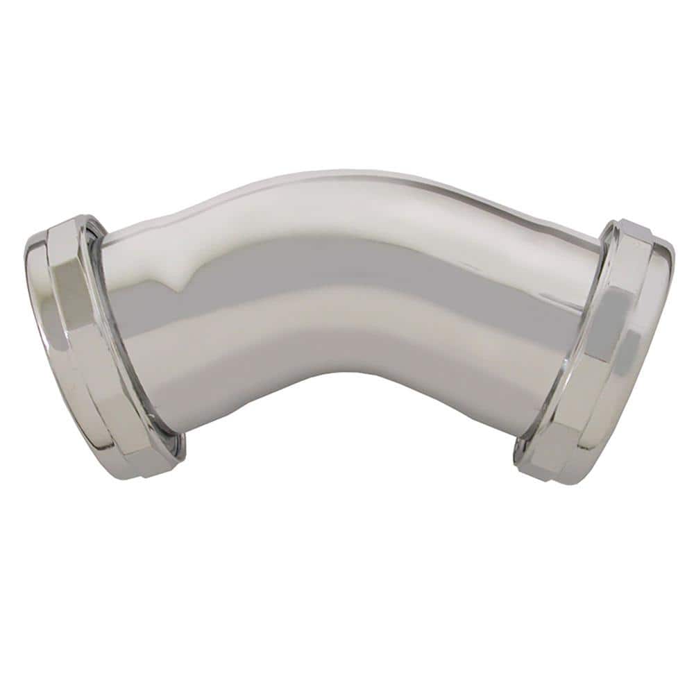 1-1/2 in. 22-Gauge Brass 45-Degree Chrome Plated Double Slip-Joint Elbow for Sink Drainage price history on PriceWatchPro