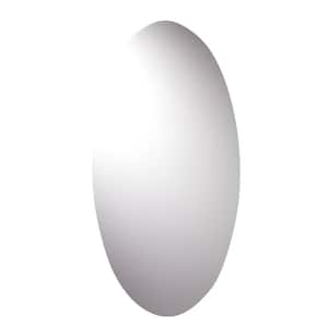 Balham 18 in. W x 36 in. H Oval Frameless Wall Mounted Bathroom Vanity Mirror