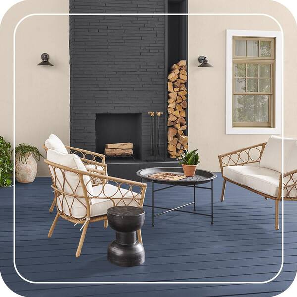 BEHR DECKplus 1 gal. #600F-6 Atlantic Blue Solid Color