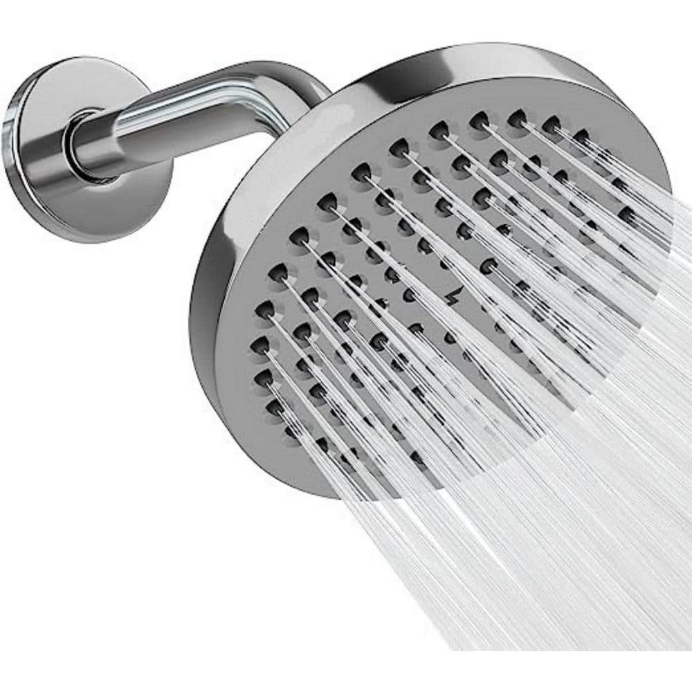 6-Spray Patterns with 1.8 GPM 6 in. ‎Ceiling Mount Rain Fixed Shower Head