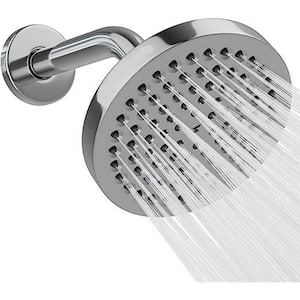 6-Spray Patterns with 1.8 GPM 6 in. ‎Ceiling Mount Rain Fixed Shower Head in Chrome