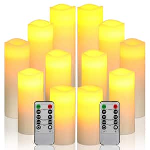 Flameless Candles with Remote Control LED Candle Set of 12