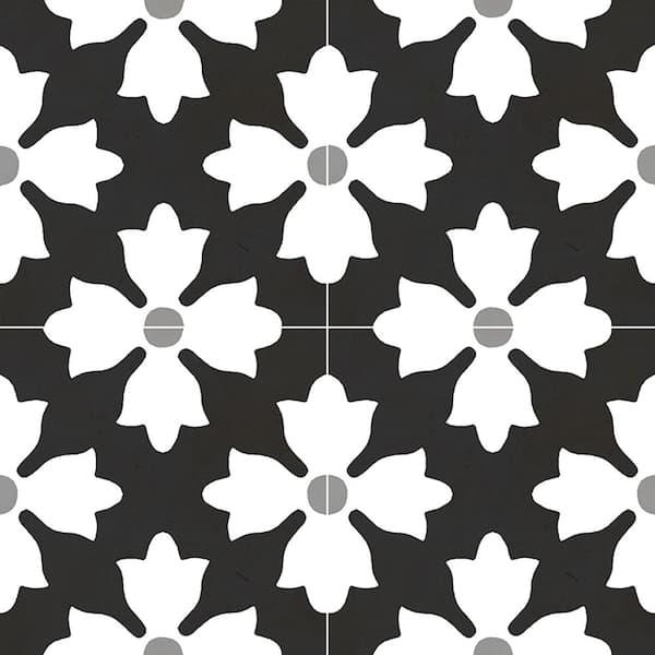 MSI Bold Blooms 8 in. x 8 in. Matte Porcelain Floor and Wall Tile (5.16 sq. ft./Case)