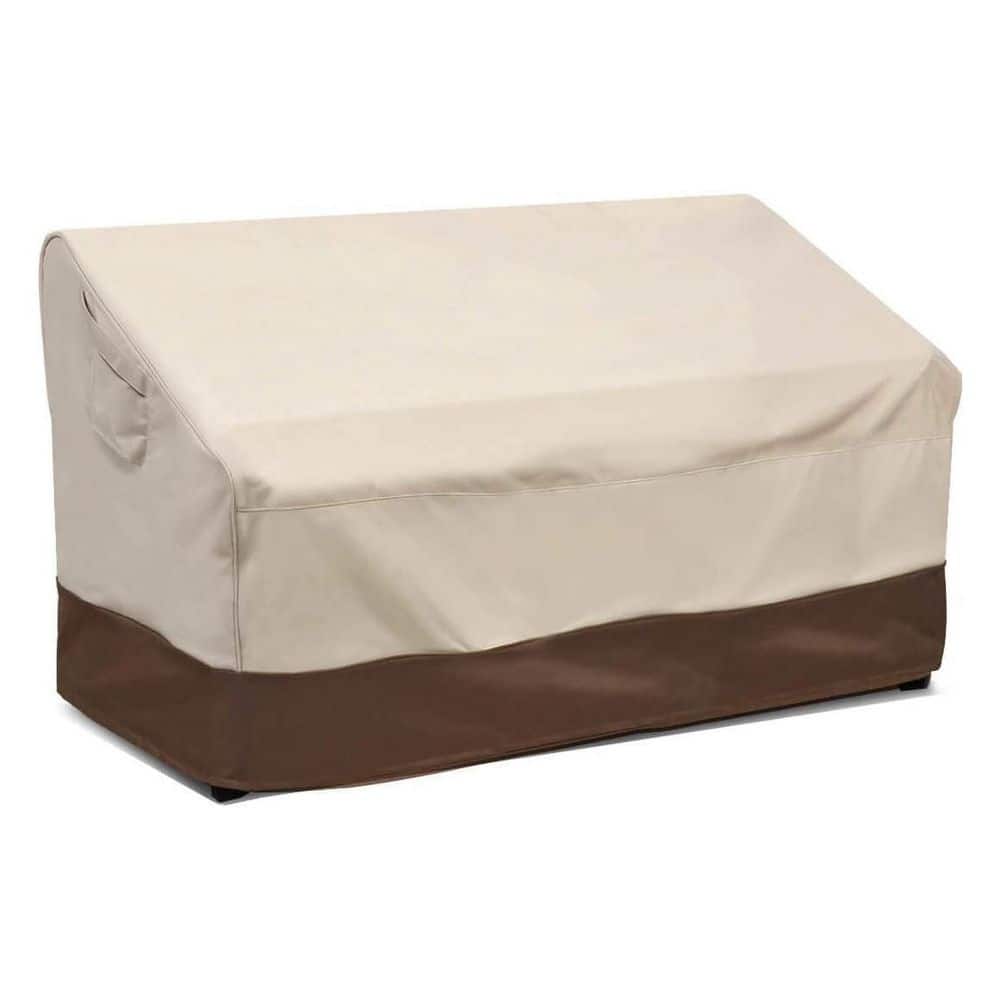 100% Waterproof Outdoor Deep Patio Loveseat Bench Sofa Cover Heavy Duty with Air Vent Beige Brown Medium price history on PriceWatchPro