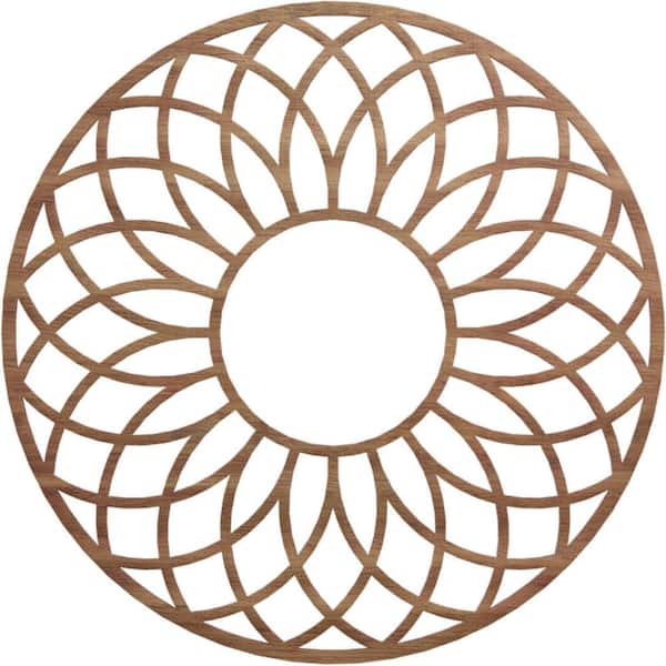 Ekena Millwork 0.25 in. x 32 in. x 32 in. Wood Medallion Moulding