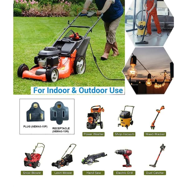 Husky 50 ft. 14/3 Medium-Duty Indoor/Outdoor Extension Cord HD#277