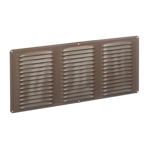Gibraltar Building Products 16 in. x 0.25 in. Rectangular Brown/Tan Corrosion Resistant Aluminum Soffit Vent