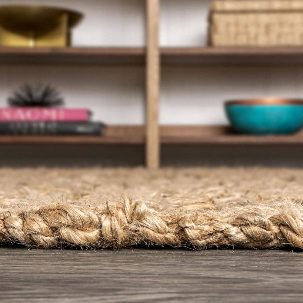 Estera Ivory Chunky Handwoven Jute 5' x 8' Area Rug